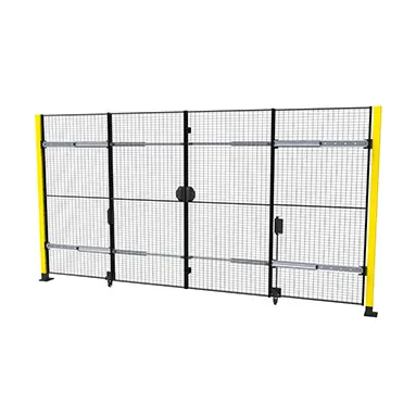 Kombineret hængslet dør og skydedør