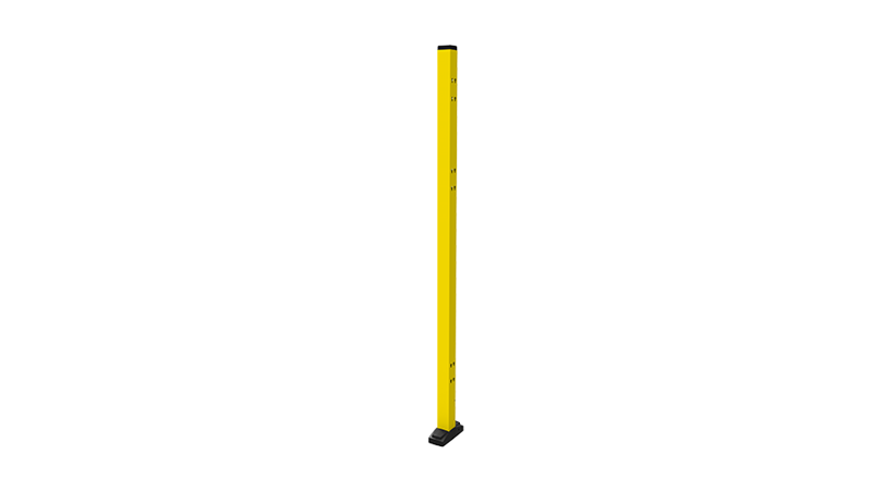 Yellow post for machine guarding X-Guard 50x50mm