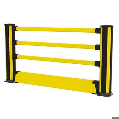 Pedestrian with Floor Barrier