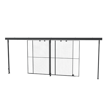 Dobbelt skydedør, overlappend