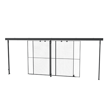 Dobbelt skydedør, overlappend