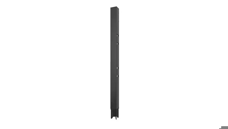 750mm black post extension for x-guard machine guarding 70x70 