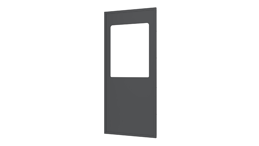 Metalpladepanel med vindue