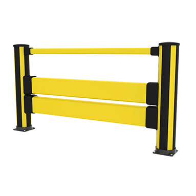 Fodgængergelænder med dobbelt beskyttelse