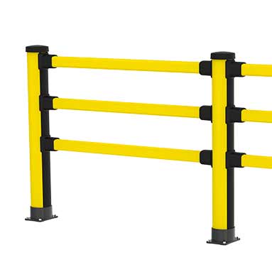 Essential Fodgængergelænder med tre skinner