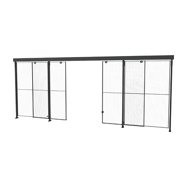 Skydedør med centerlås