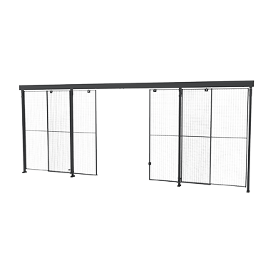 Skydedør med centerlås