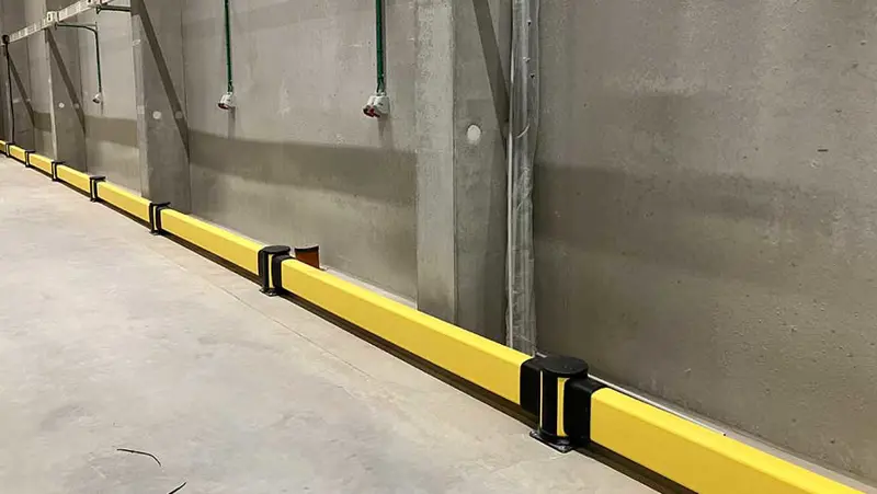 low impact barrier protection industrial wall