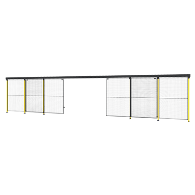 Skydedør med centerlås