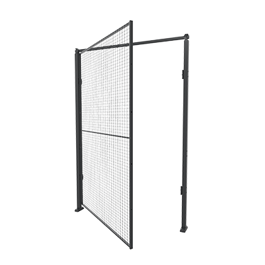 Enkelt hængslet dør