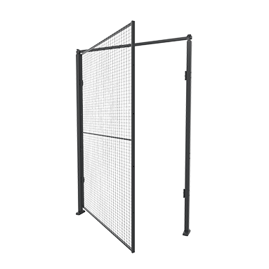 Enkelt hængslet dør