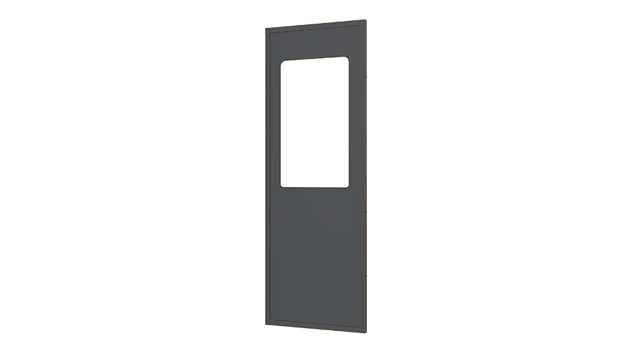 Metalpladepanel med vindue